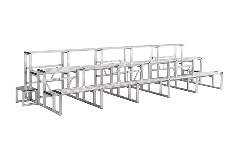 イメージ：仮設観覧席　かんたんアルミ観覧席