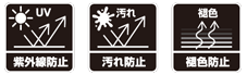 紫外線防止・汚れ防止・褪色防止