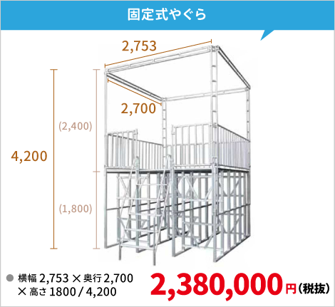 ニードの固定式やぐら